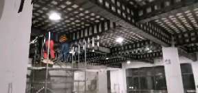 安州一商场梁，楼板碳纤维加固施工